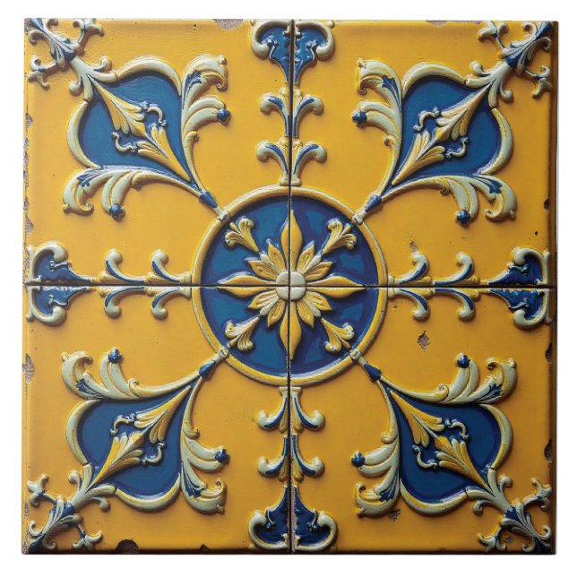 Azulejo Folk Sueco (Frente)