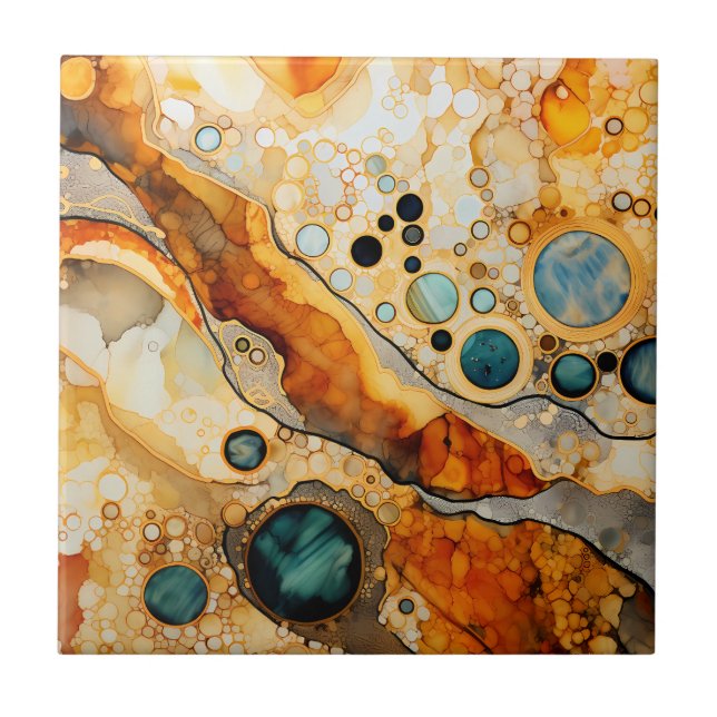 Azulejo Fóssil abstrato (Frente)