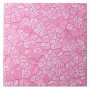 Azulejo fotográfico cerâmico de cristal rosa