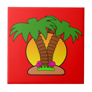 Azulejo fotográfico cerâmico sunset Small (4,25" x