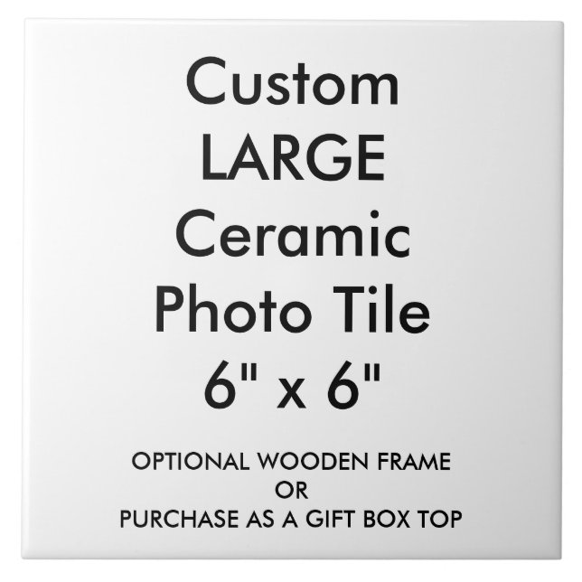 Azulejo fotográfico de grande porte cerâmico perso (Frente)