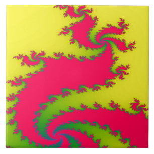 Azulejo Fractal do Dragão do Ano Novo Chinês