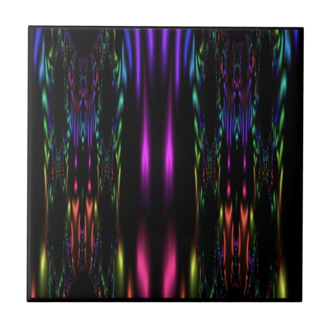 Azulejo Fractal Preto (Frente)