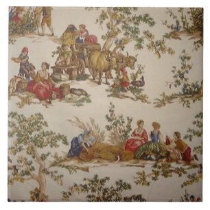Azulejo francês do impressão de Toile do país d