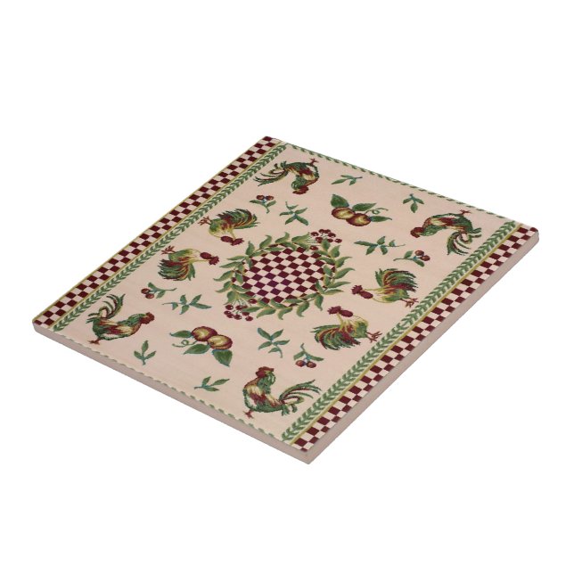 Azulejo francês dos galos do país (Lateral)