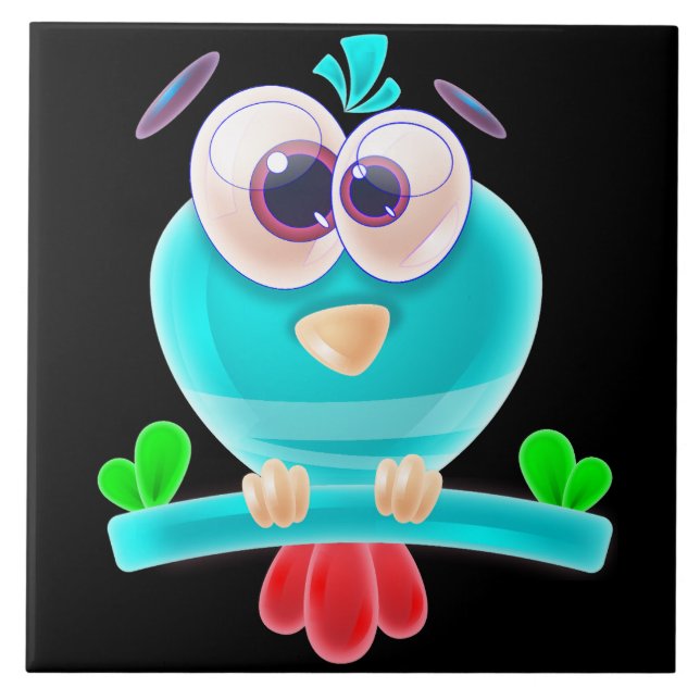 Azulejo Funky Birdie Groove (Frente)
