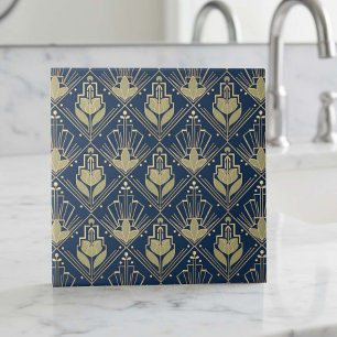 Azulejo Geométrico Art Deco nº6 oliva naval ID1196