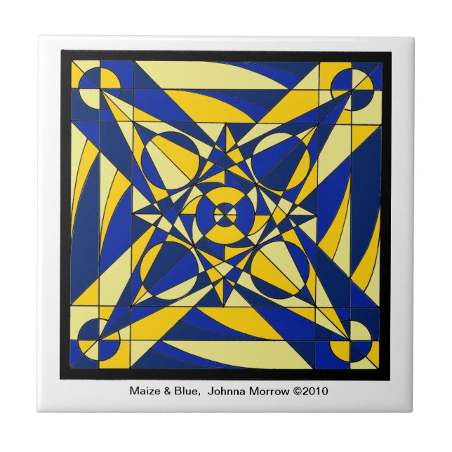 Azulejo geométrico da mandala (Frente)