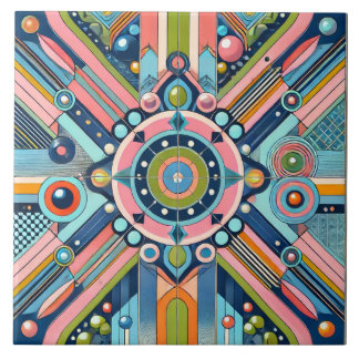 Azulejo Geométrico Gen Z Vibrante