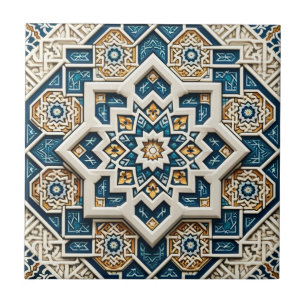 Azulejo Geométrico Islâmico Itriciado - Tendências