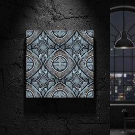 Azulejo Geométrico Metálico em Níquel Polido #20 I