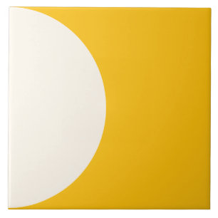 Azulejo Geométrico Moderno Amarelo de Girassol em