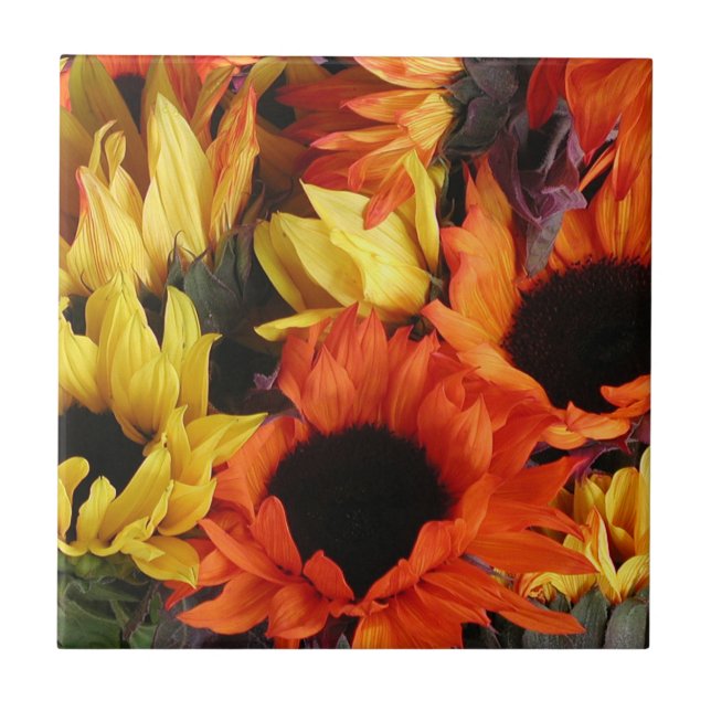 Azulejo, girassóis # 1 (Frente)
