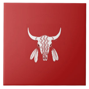 Azulejo Grande da Dança do Fantasma Vermelho Buff