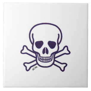Azulejo grande do Skull n Bones