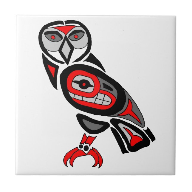 Azulejo Haida Owl 2014 (Frente)