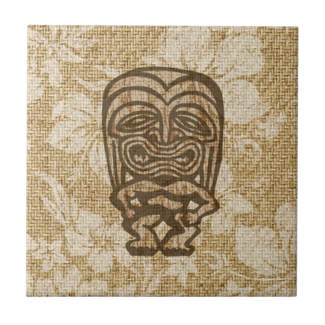 Azulejo havaiano Trivet do bar de Ku-Tiki Tiki (Frente)