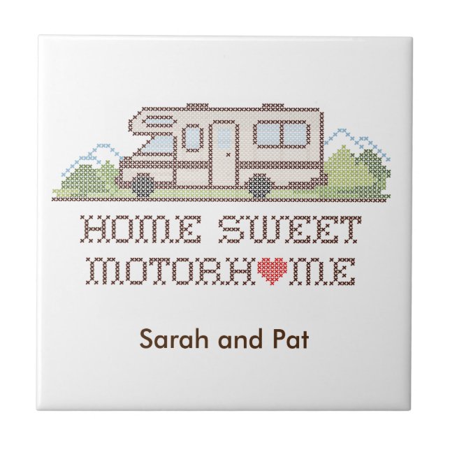 Azulejo Home Sweet Motorhome (Frente)
