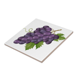 Azulejo Impressão de Uvas