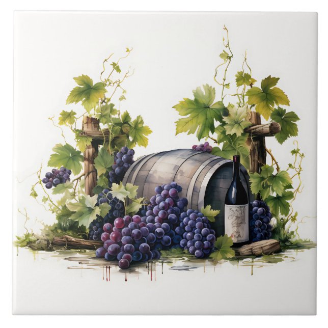 Azulejo Impressão de Vineyard Graphics (Frente)