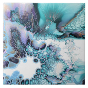 Azulejo - Impressão Giclee de Tinta Alcoólica Abst