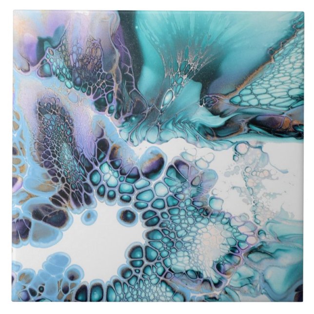 Azulejo - Impressão Giclee de Tinta Alcoólica Abst (Frente)