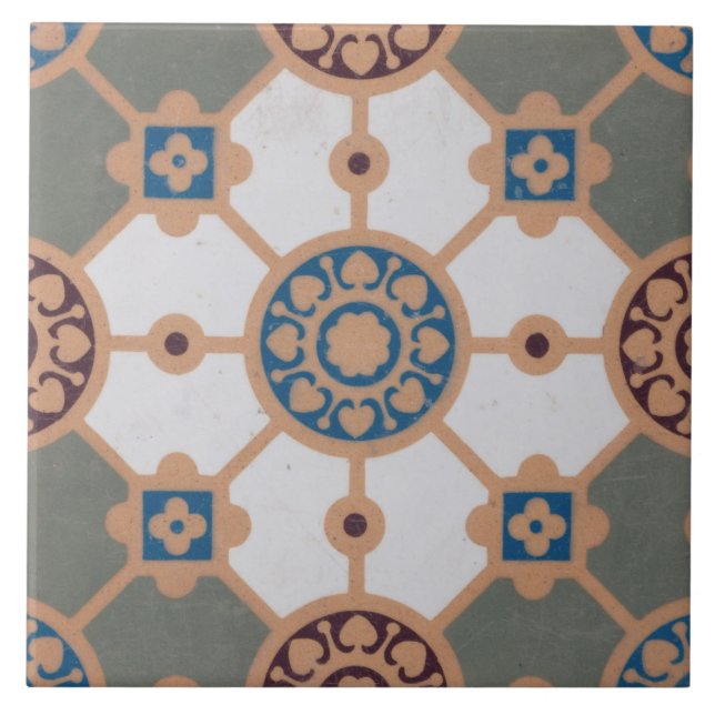 Azulejo Inglês Repro Vintage Minton (Frente)