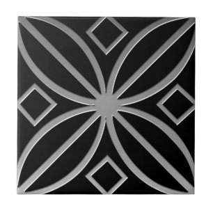 Azulejo inspirado Celular nº 4 cinza aço inoxid