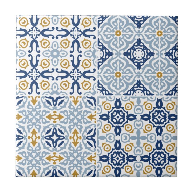 Azulejo Italiano Amalfi  Amarelo Azulejo Cerâmico  (Frente)