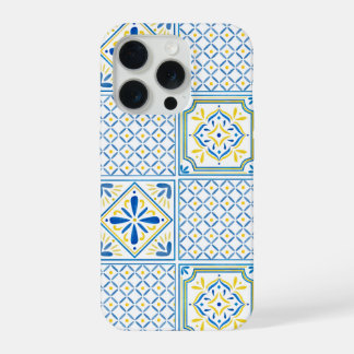 Azulejo Italiano Mediterrâneo Azul e Amarelo