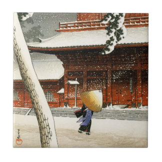 Azulejo japonês da neve