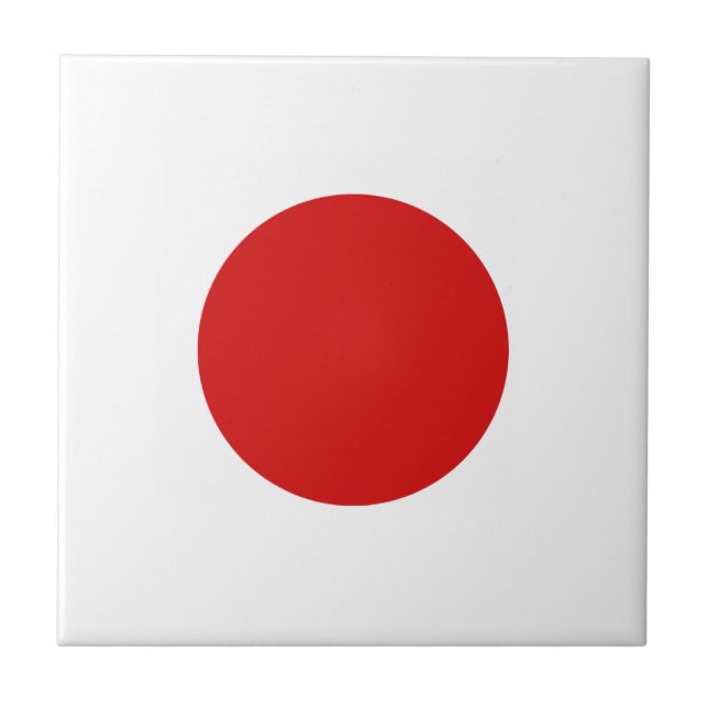 Azulejo japonês Flag Cerâmica (Frente)