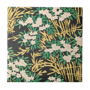 Azulejo Japonês Floral Watanabe Seitei