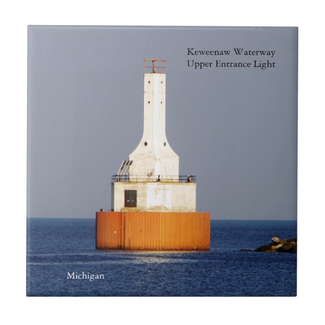 Azulejo Keweenaw Waterway Upper Entrance Light 202 (Frente)