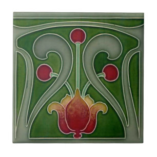 Azulejo - Lareira Art Nouveau ou Azulejo de Parede