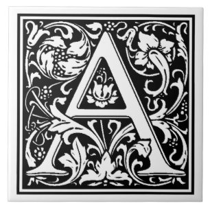Azulejo - Letra A Monograma