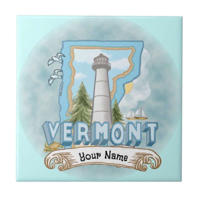 Azulejo Lighthouse Vermont (Frente)