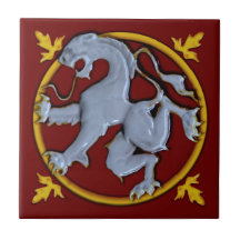 Azulejo Lion Rampant Repro Gothic (Facea Left) 1 d