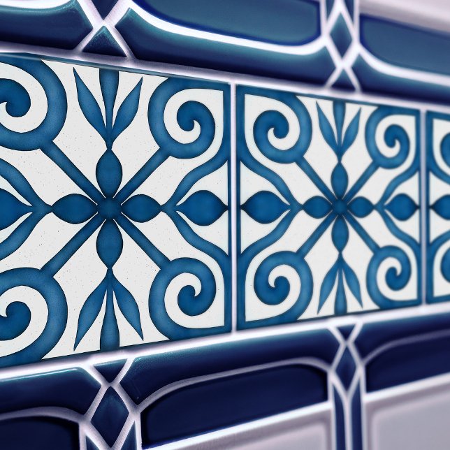 Azulejo Lisbon Patterned Talavera Ceramic Design (Criador carregado)