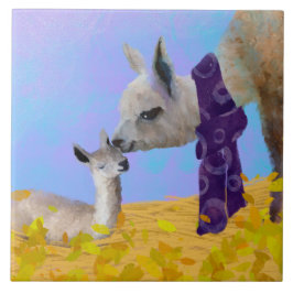 Azulejo Llama/Trivet (6 polegadas quadradas)