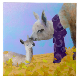 Azulejo Llama/Trivet (6 polegadas quadradas)