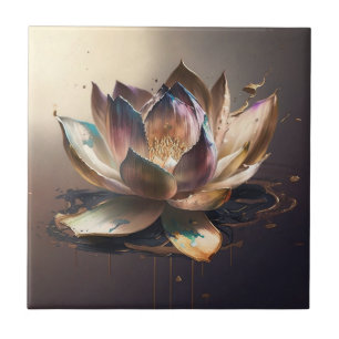 Azulejo Lotus - Floral Delicada e Graciosa