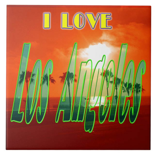 azulejo "Lovely Los Angeles" (Frente)