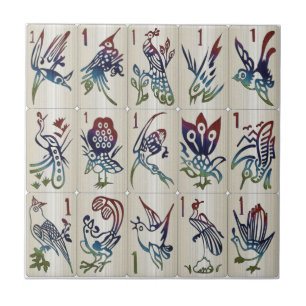 Azulejo Mah Jongg One Bams