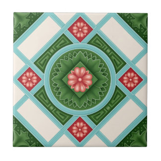 Azulejo Mandala do Patrimônio Peranakan – Vibrante