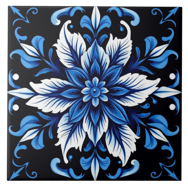 azulejo mandala safira (Frente)