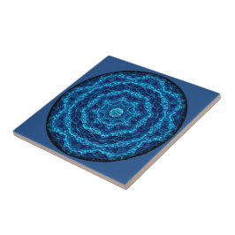Azulejo marinho da mandala da vinheta da tela