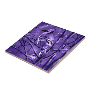 Azulejo mármore com Design de Abstrato de pássaro