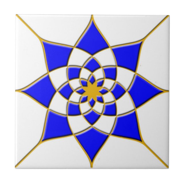 Azulejo marroquino da estrela (Frente)