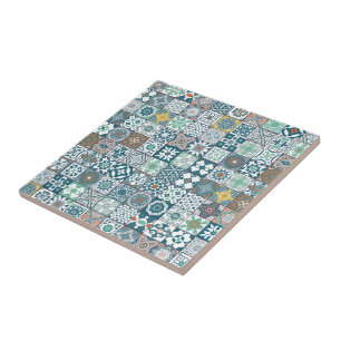 azulejo marroquino e turquesa clara